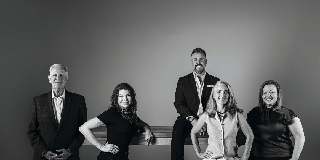 From left: Ian Black, Anita Wexler, Jason Champion, Christine Nolan, Kathleen Cramer