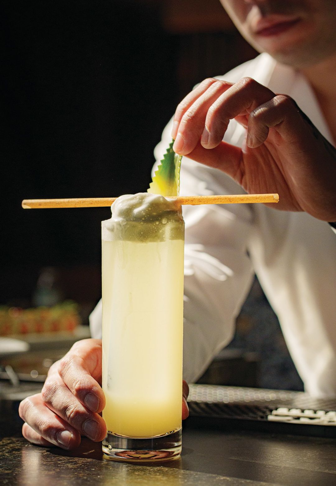 The “Cordial Affair” mocktail.
