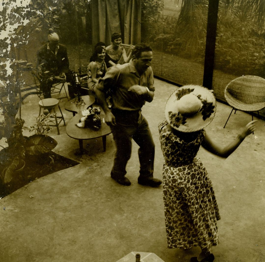 Dancing in “The Cage,” where Solomon and his wife, Annie, held parties welcoming other artists, writers and friends