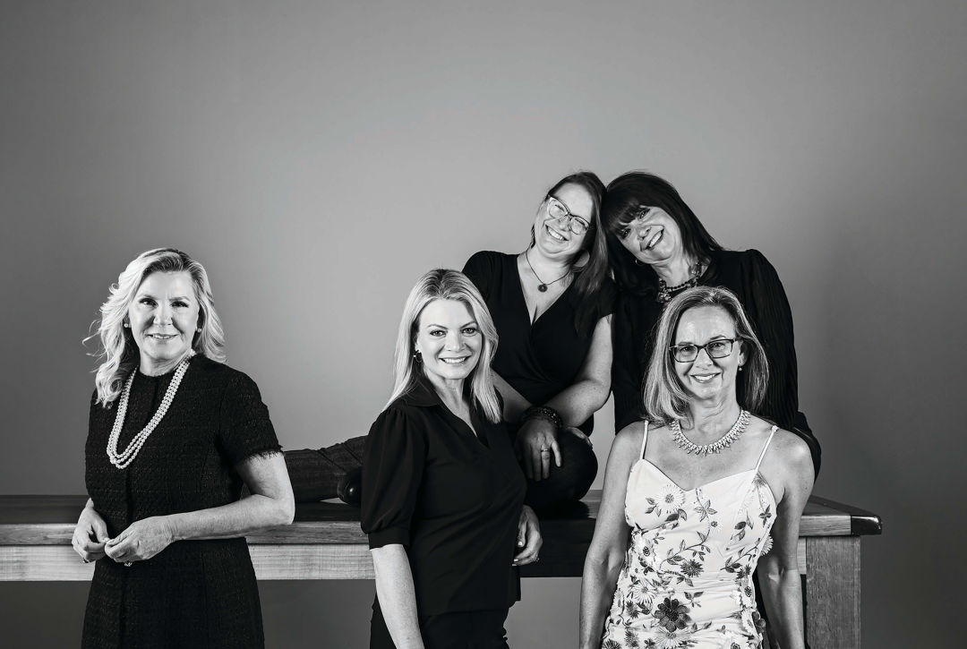 From left: Tammy Karp, Jodie Zerega, Barbara Gerdeman and Elizabeth Goodwill, Kim Livengood