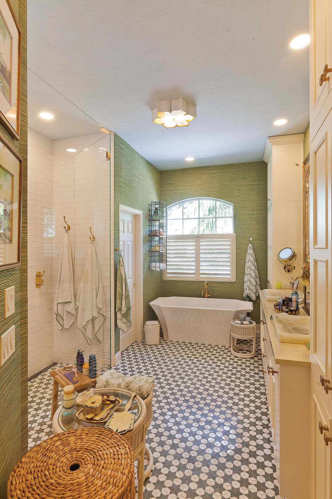 One of the home's three bathrooms