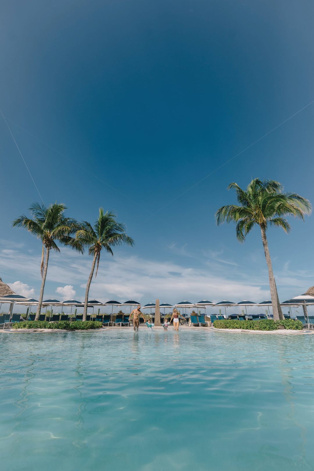 Guests are shuttled every hour to the Ritz’s Beach Club on Lido Key.