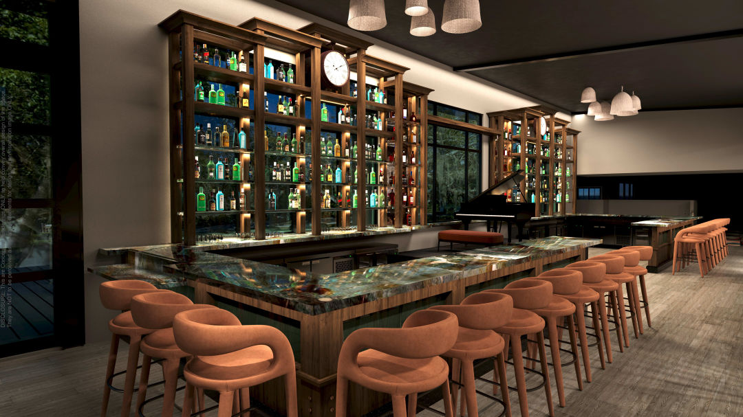 The bar at Chophouse285.