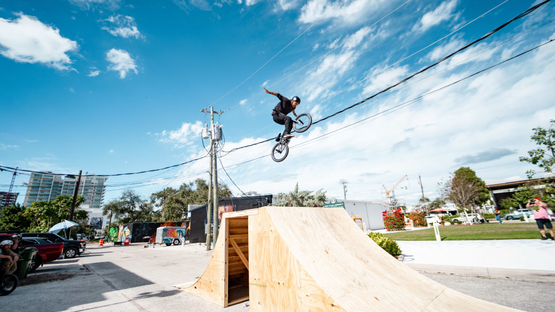 More jaw-dropping BMX stunts.