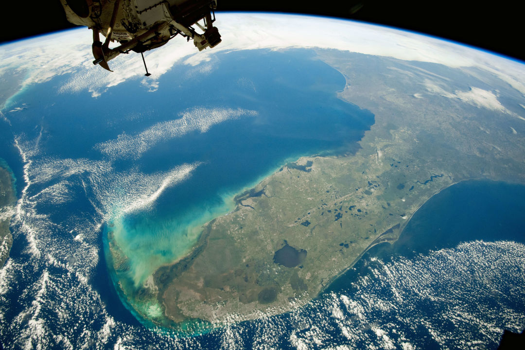 A view of Florida from the International Space Station.