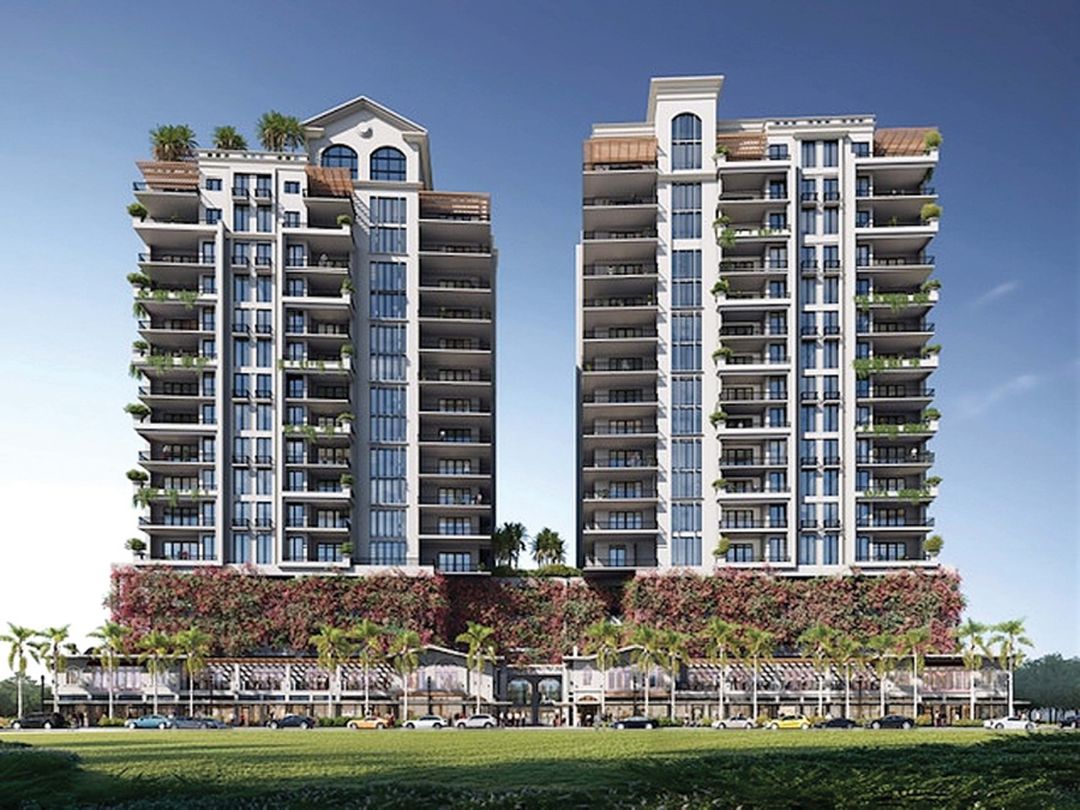 A rendering of Mira Mar Towers