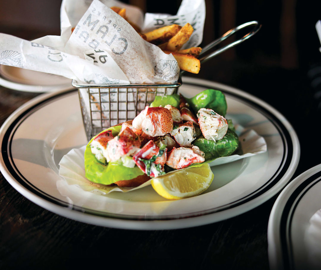 A lobster roll from Speaks Clam Bar