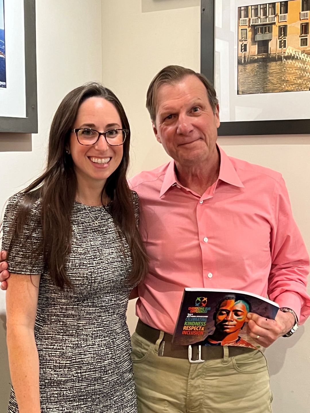 Embracing Our Differences executive director Sarah Wertheimer and Hugh Culverhouse, CEO of Palmer Ranch Holdings Ltd.