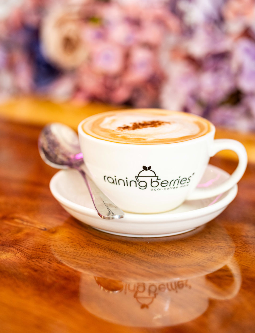 A latte from Raining Berries