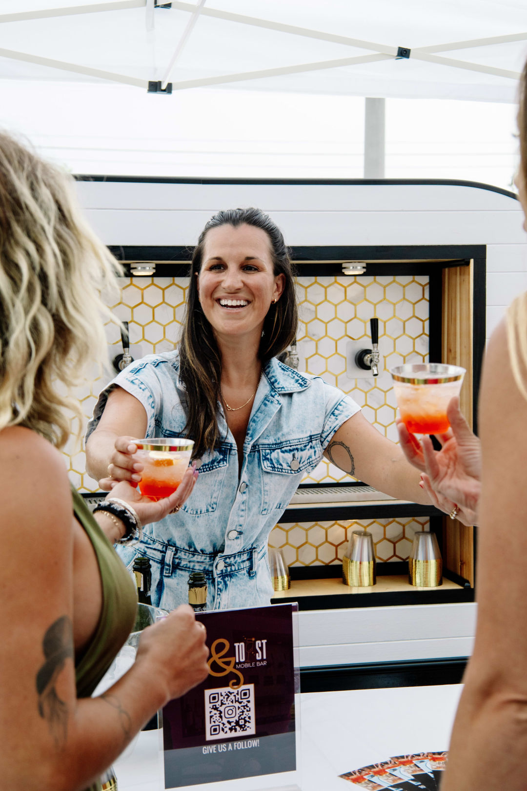 Jessica Dell'Amico, owner of Tap & Toast Mobile Bar.