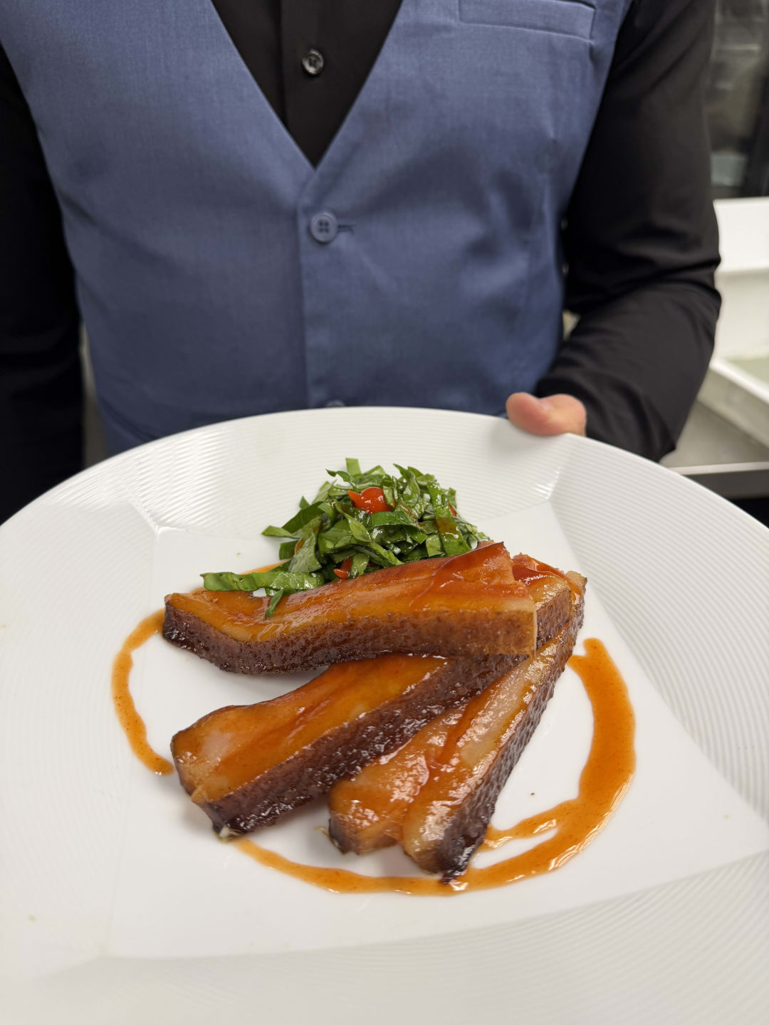 The Calabrian hot honey slab at Masō.