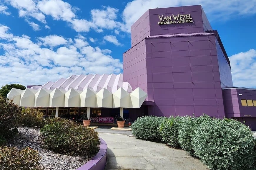 The Van Wezel Performing Arts Hall, the city’s current main theatrical venue.