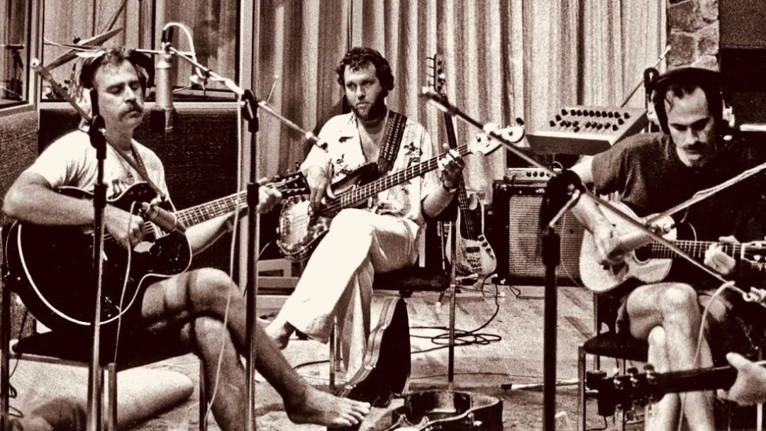 From left: Jimmy Buffett, Norbert Putnam and James Taylor