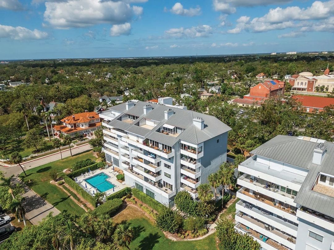A condo tower near the Manatee River in Palmetto