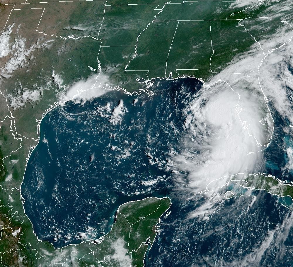 Tropical Storm Debby on Sunday morning, Aug. 4, 2024.