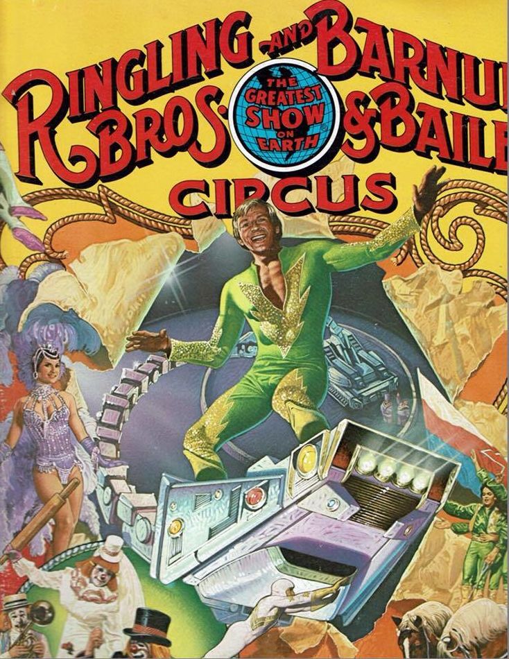 Elvin Bale is front and center on this Ringling Bros. and Barnum & Bailey poster.