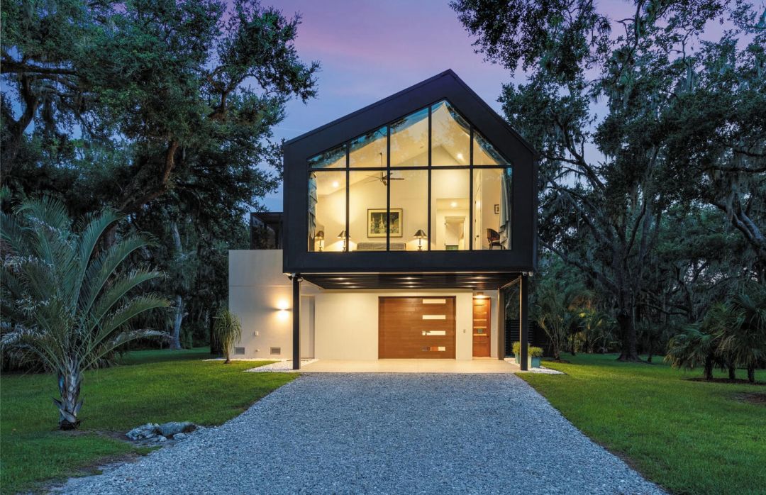 A one-bedroom guest house.