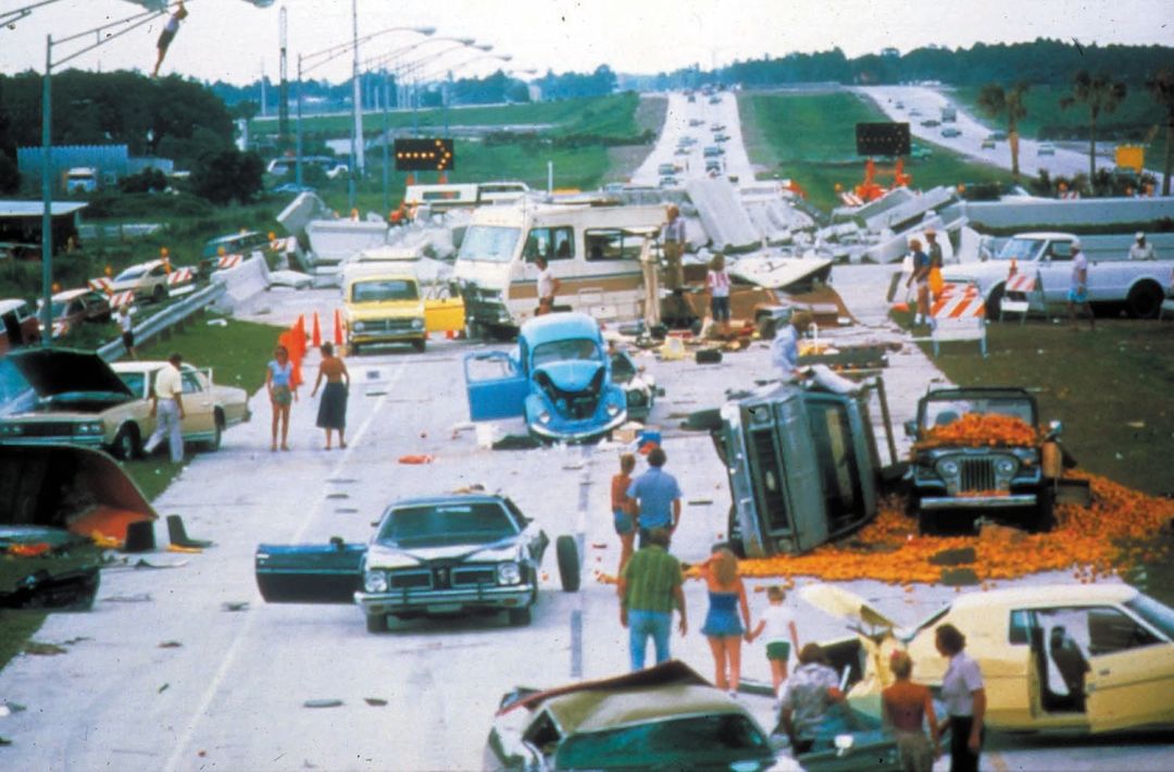 A scene from <em>Honky Tonk Freeway</em>, filmed on I-75.