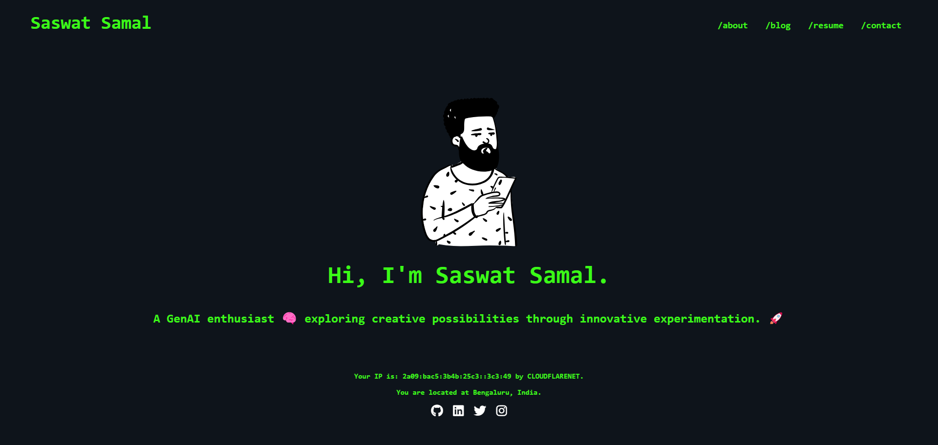 Personal Portfolio Website Screenshot