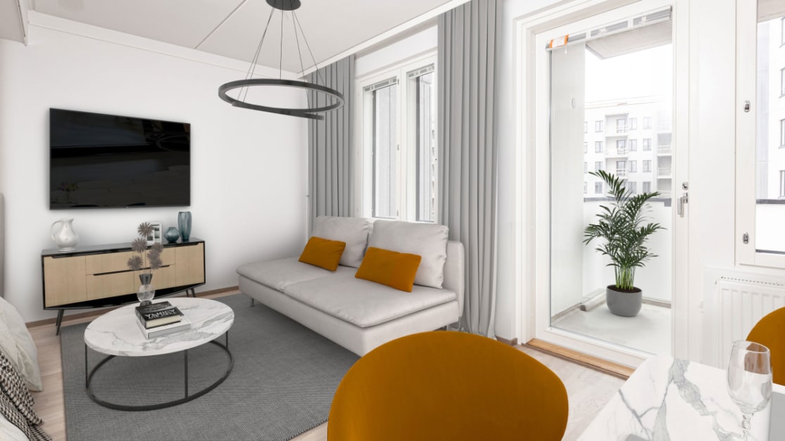 Rental apartment, studio+alcove, 30.5 m², Heittoniitynkuja 7