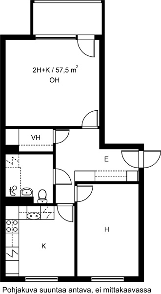 1br home with balcony in central Järvenpää 1