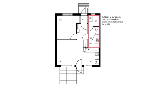 Vuokra-asunto, 2h+kk+s, 45 m², Kannelkuja 6, Itä-Hakkila, Vantaa