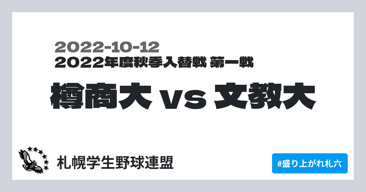 樽商大 vs 文教大