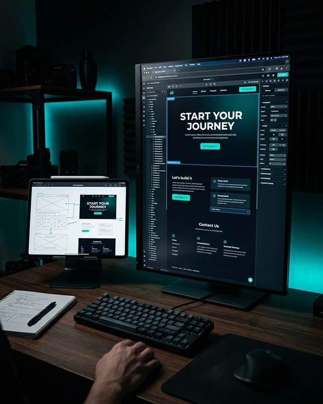Webknown video editing workspace