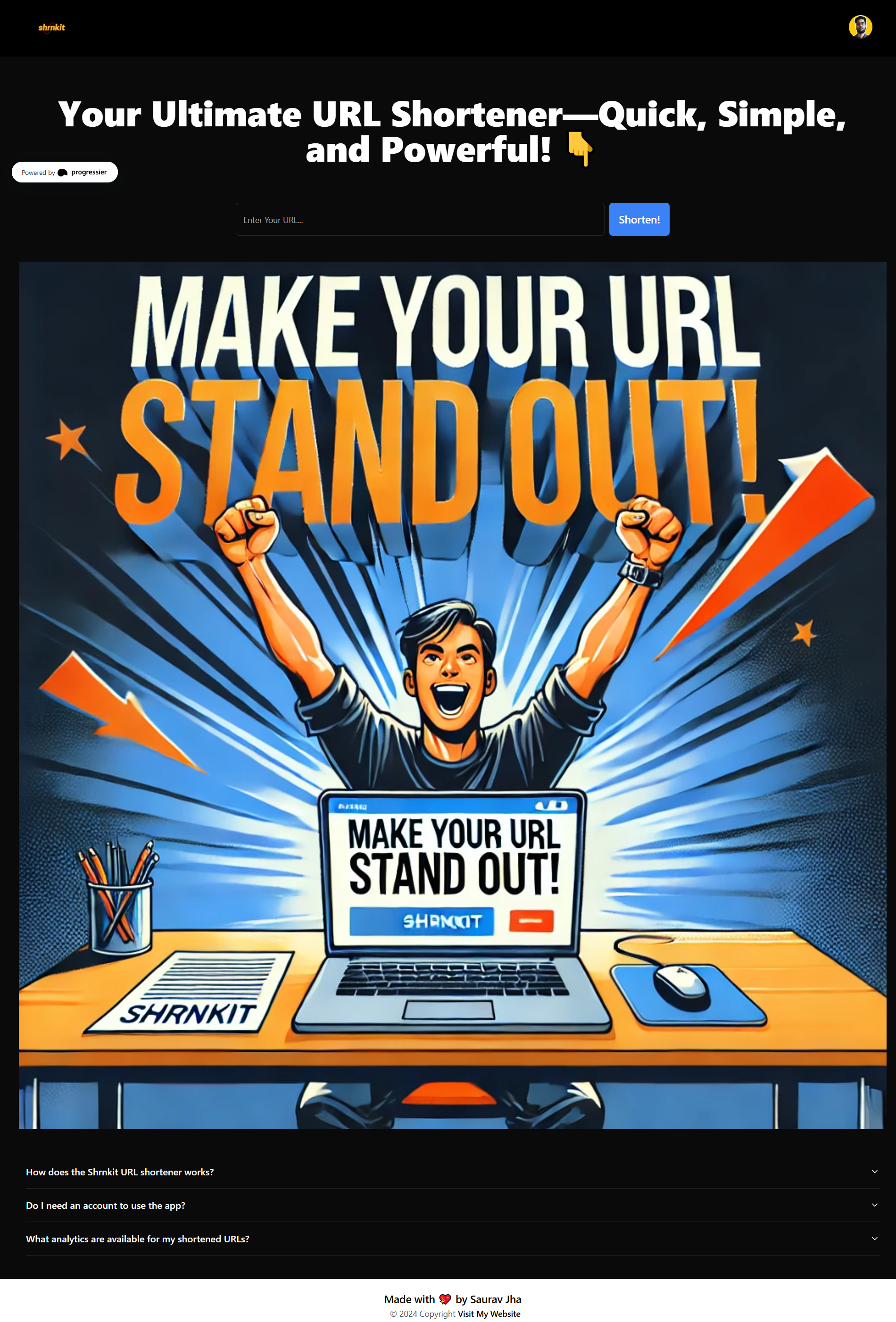 Shrnkit URL