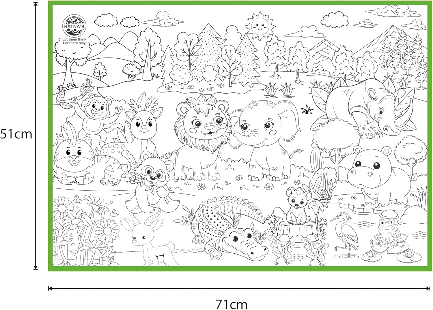My Colouring Mat Jungle Junior