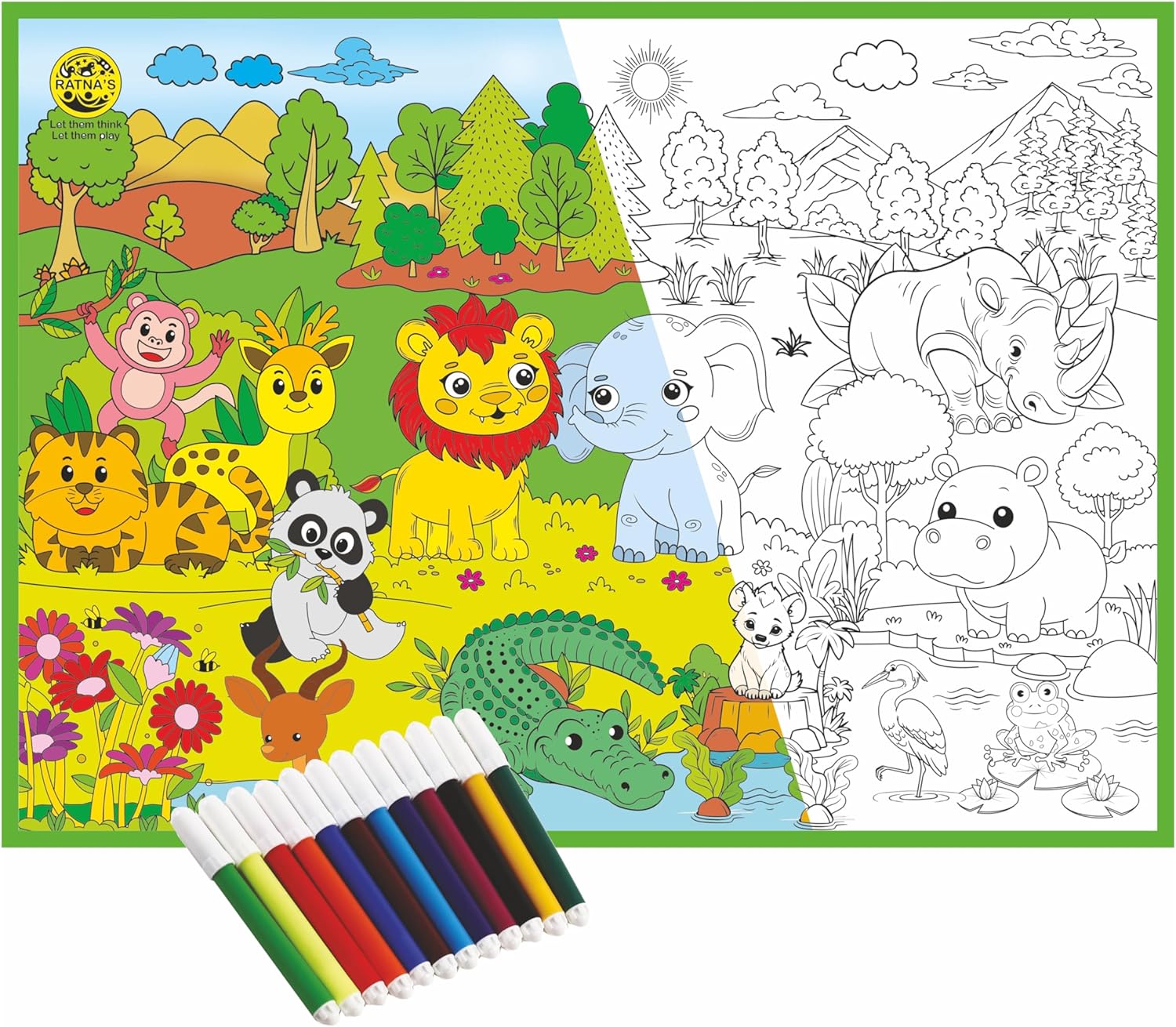 My Colouring Mat Jungle Junior
