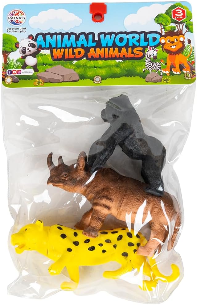 Animal World Wild Animals 3 Pcs Set