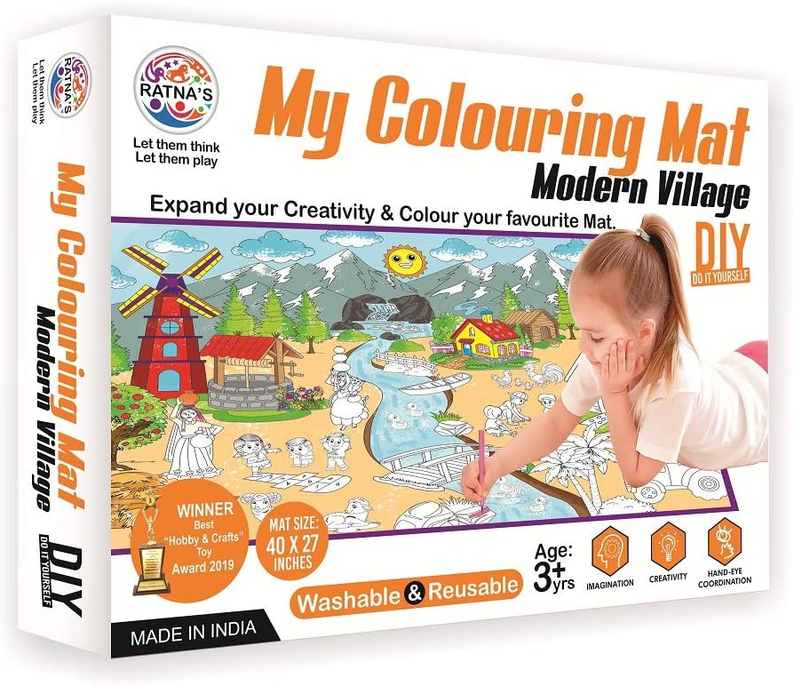 My Coloring Mat Modern Village