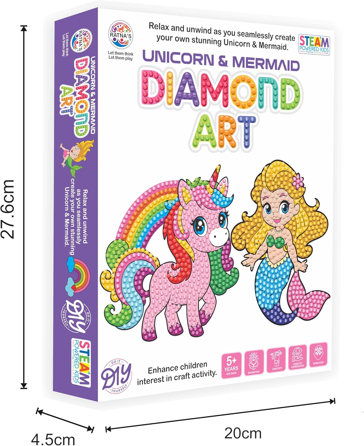 Unicorn & Mermaid Diamond Art Kit