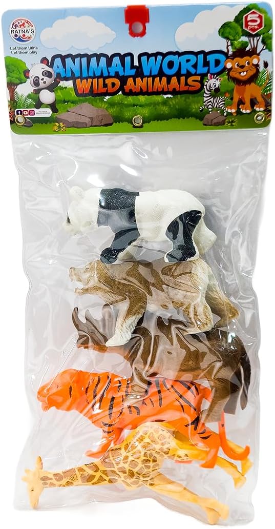Animal World Wild Animals 5 Pcs Set