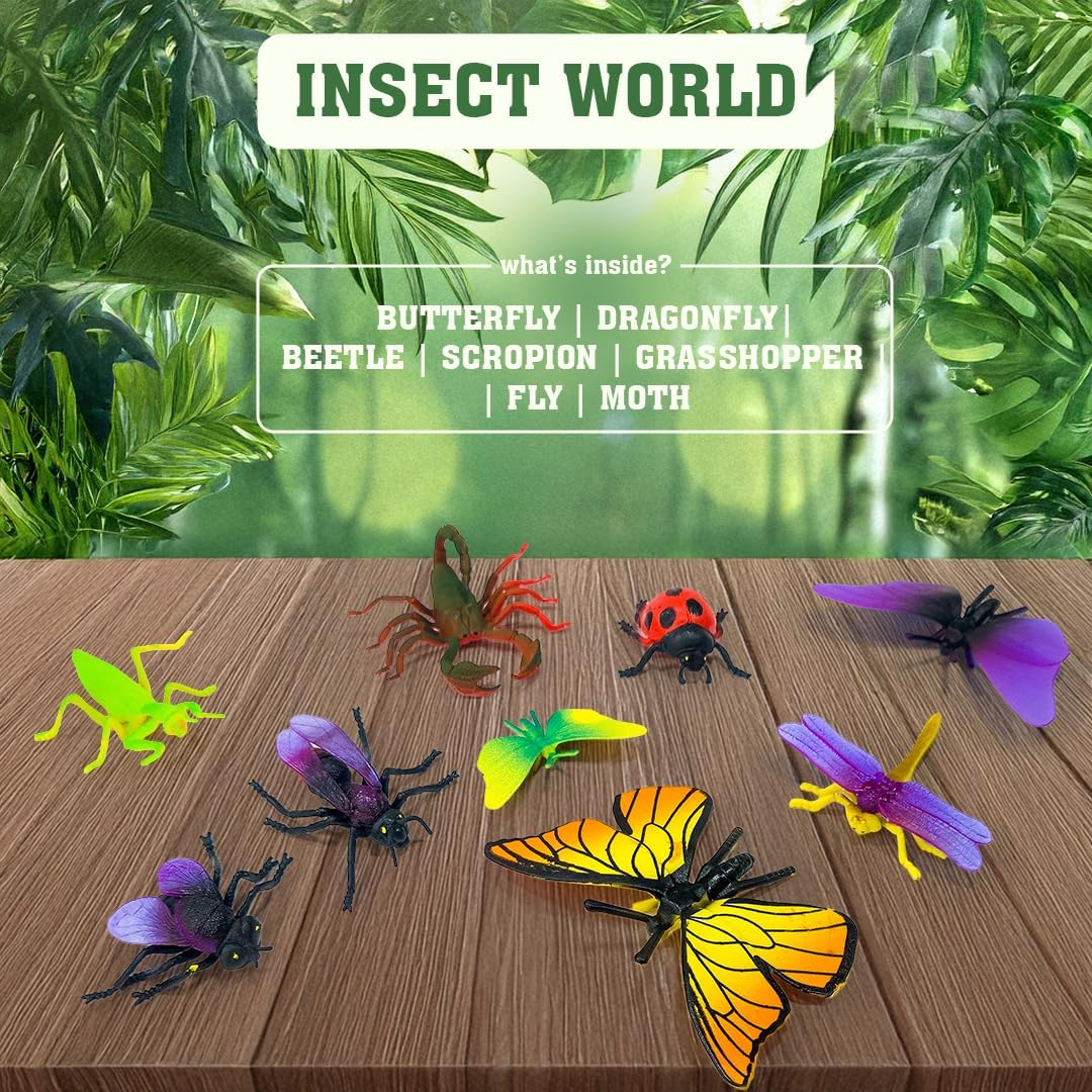 Insect World Educational Toy Figures Set