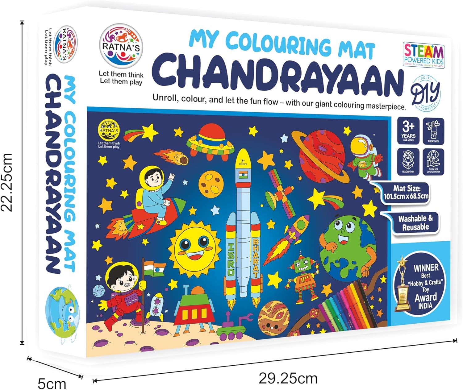My Colouring Mat Chandrayaan Theme