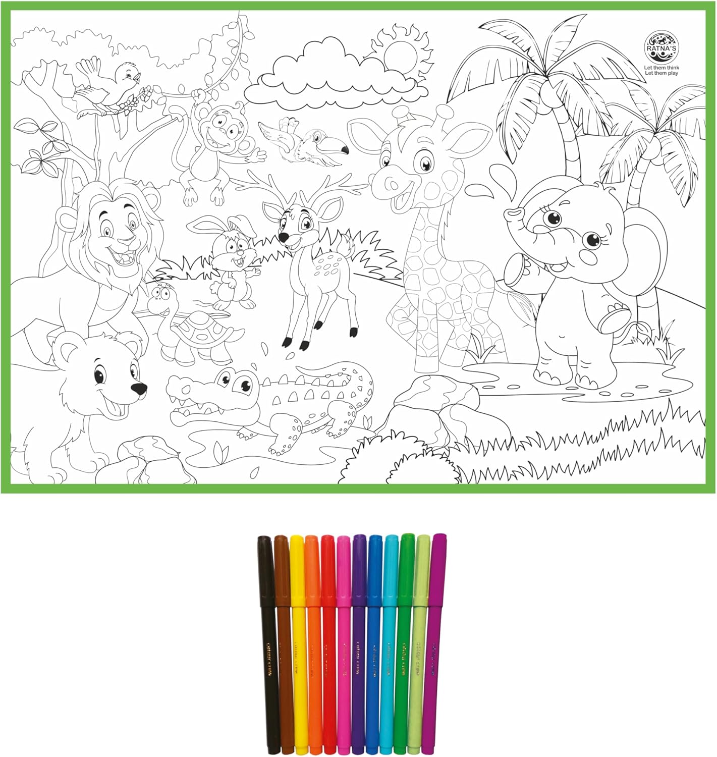 My Coloring Mat Jungle