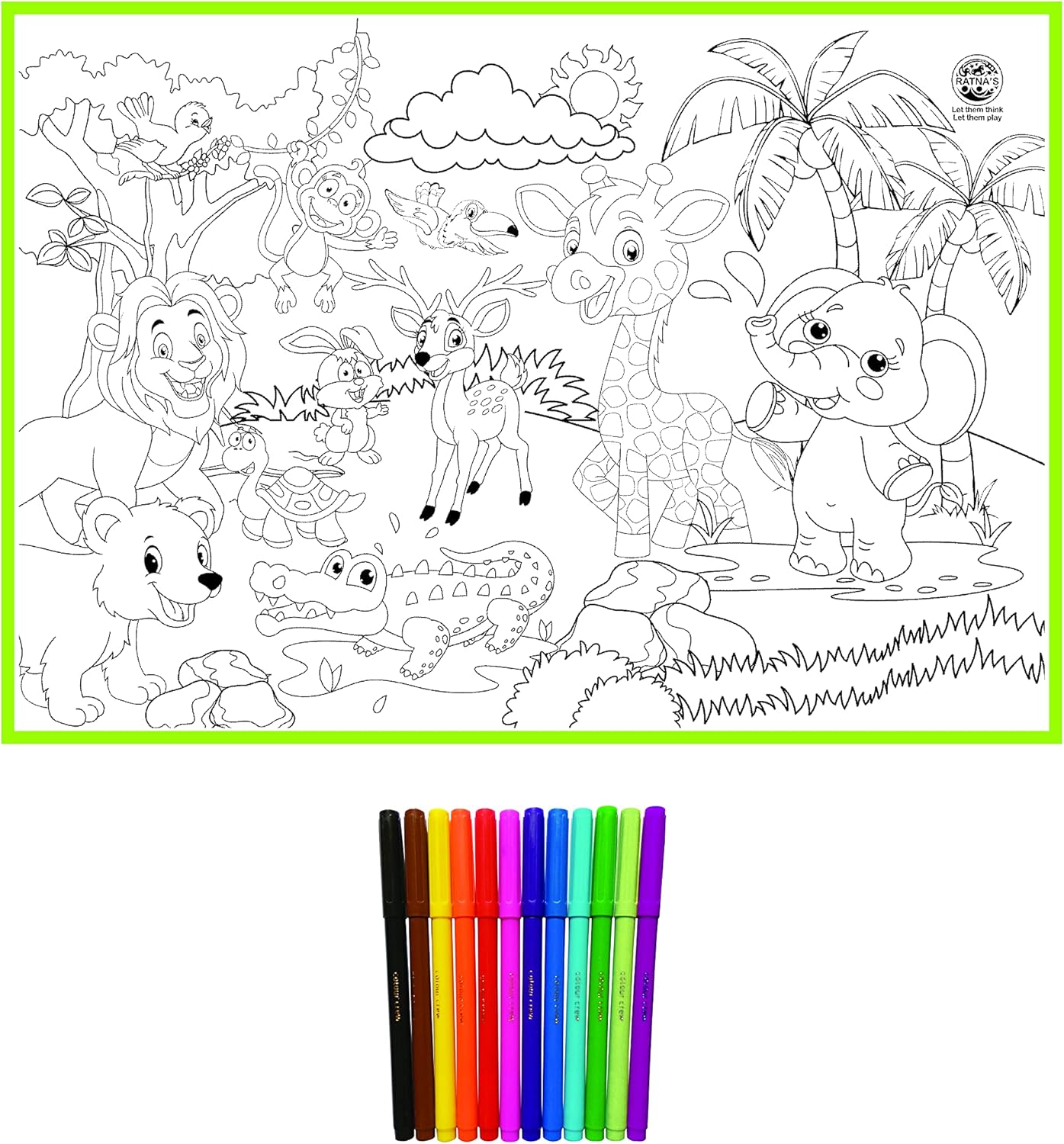 My Coloring Mat Jungle