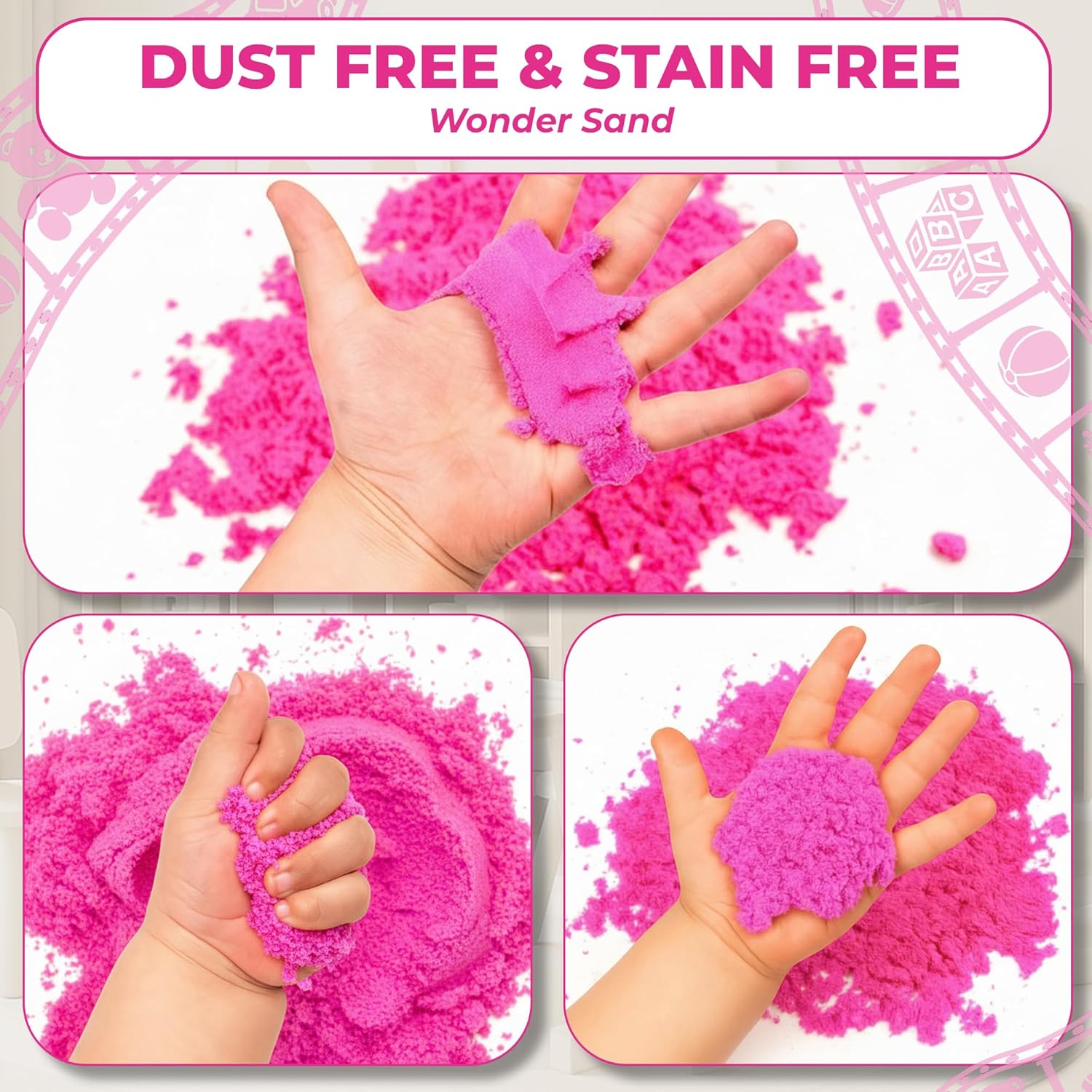 Wonder Sand 500g (Pink Colour)
