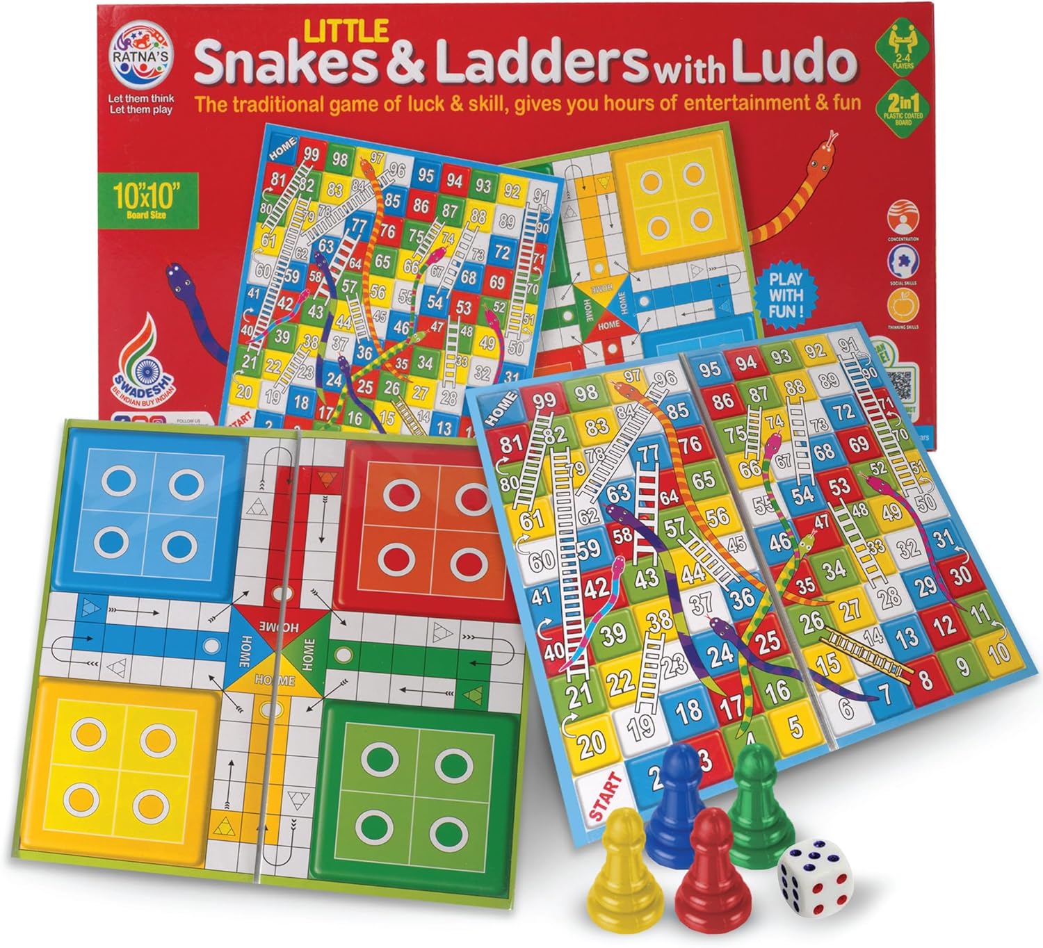 Little Snakes and Ladders with Ludo