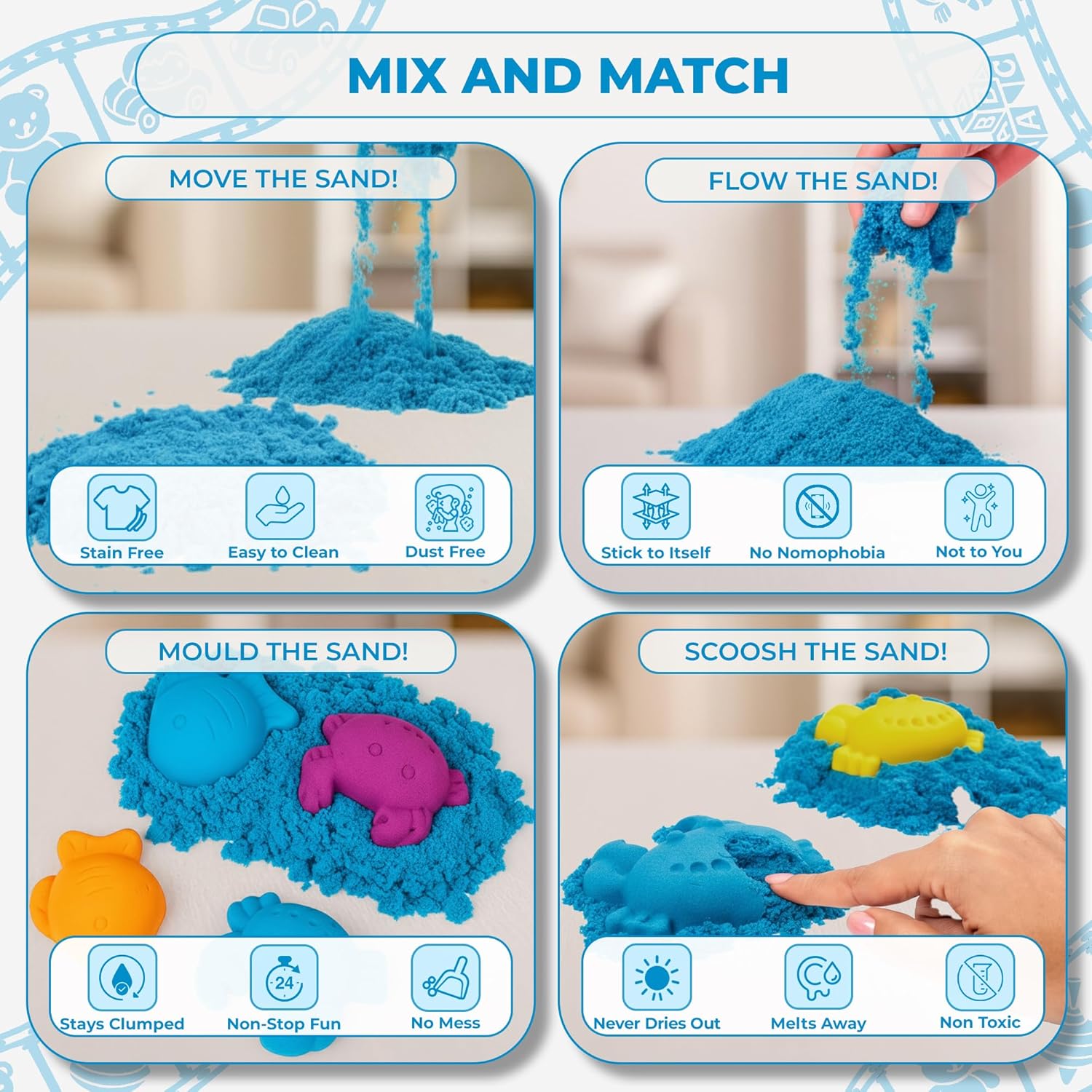 Wonder Sand (Blue 500 Grams)