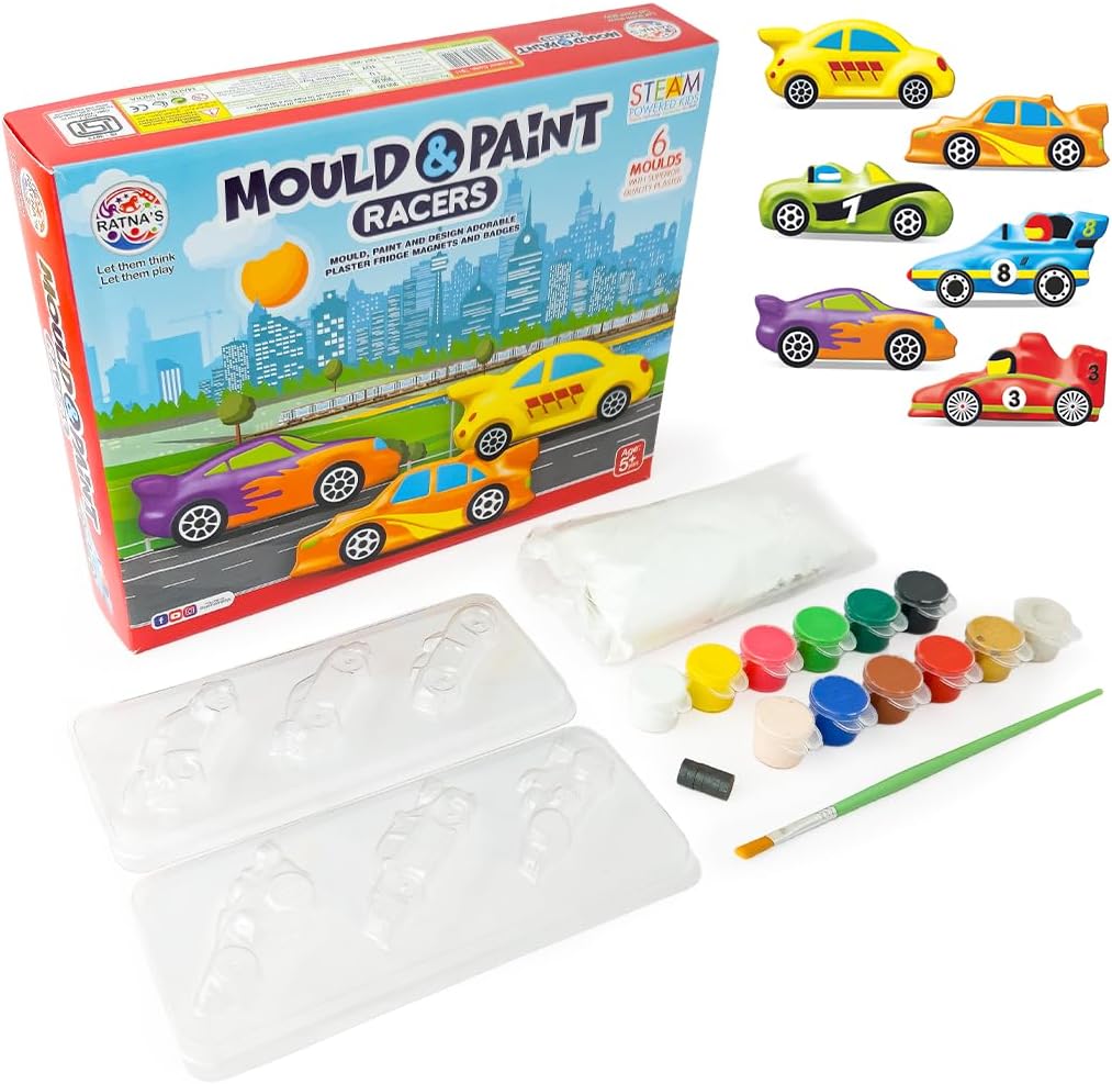 Mould & Paint Racers DIY Craft Kit