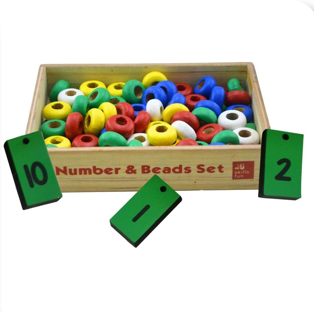 Wooden Number & Bead Set