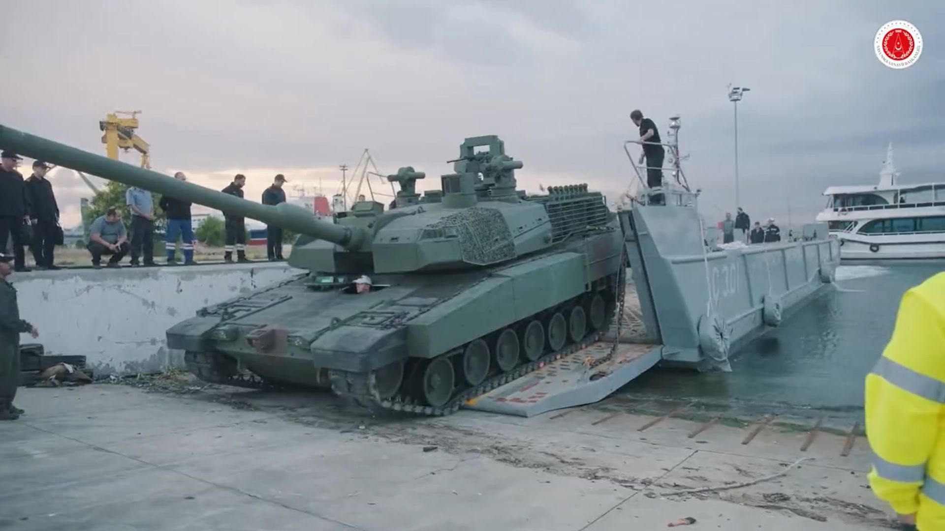 TCG Anadolu Passed Tank Test with Altay