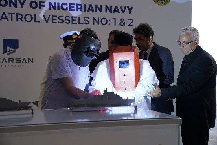 Nigerian Navy Visits Dearsan to Observe Progress on OPVs