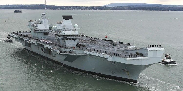 HMS Prince of Wales broke down the day after it left Portsmouth