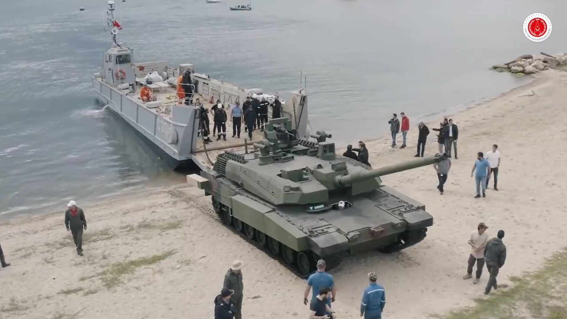 TCG Anadolu Passed Tank Test with Altay