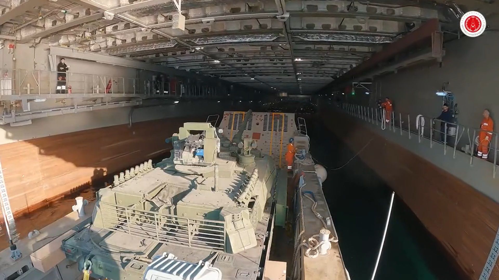 TCG Anadolu Passed Tank Test with Altay