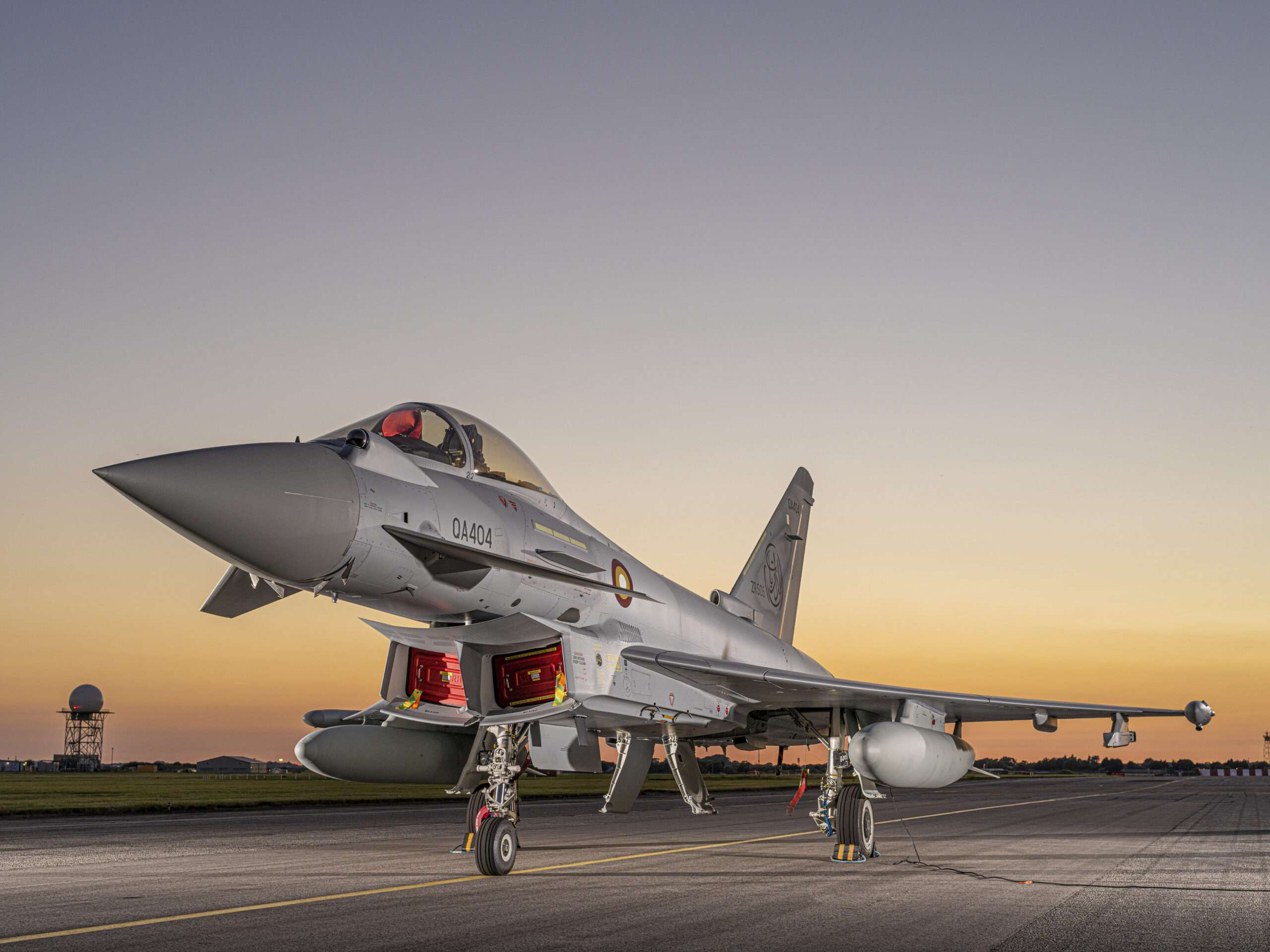 Qatar Receives its first Eurofighter Typhoon ahead of FIFA World Cup
